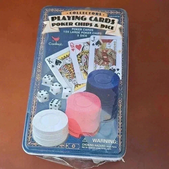 PLAYING CARDS POKER CHIPS AND DICE BY CARDINAL VINTAGE AND COLLECTORS 2002 - Picture 3 of 6